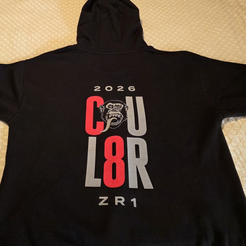 Gas Monkey Garage Hoodie Mens XL Black 2026 CU L8R ZR1‎ Graphic Pullover